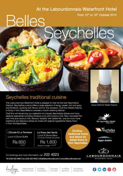 Le soleil des Seychelles dans votre assiette a l'hotel Labourdonnais(Maurice)