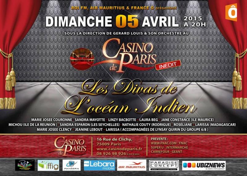 LES DIVAS DE L’OCEAN INDIEN au casino de paris