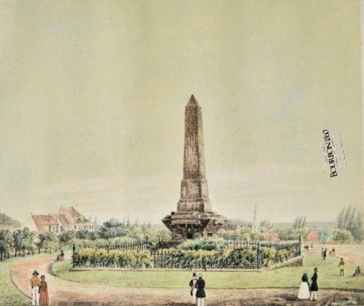 Le Tombeau Malartic au Champ-de-Mars Port-Louis - Maurice vers 1855