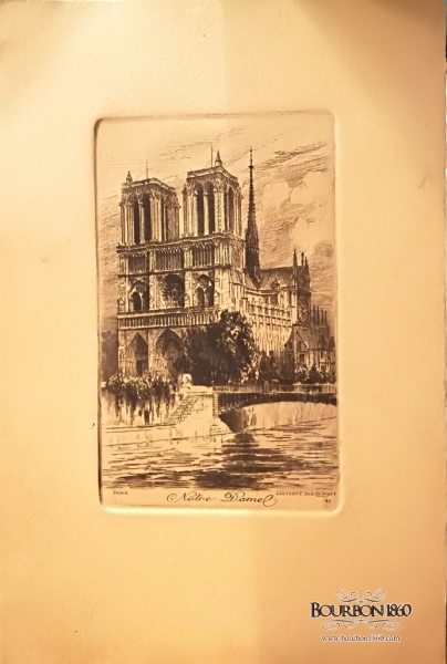 Image du jour Notre dame de Paris- eau forte de CH PINET