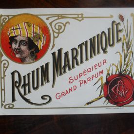 Etiquette ancienne de rhum