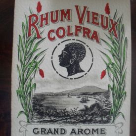 Etiquette ancienne de rhum