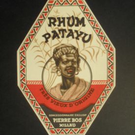 Etiquette ancienne de rhum