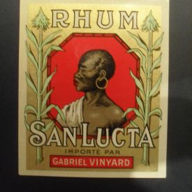 Etiquette de rhum san lucta