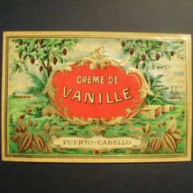 Etiquette crème de vanille