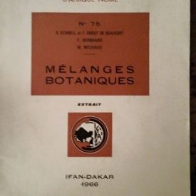 Mélanges botaniques:contribution à l'étude des plantes à myrmécodomaties de l'afrique intertropicale