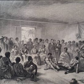 Madagascar gravure ancienne vers 1860