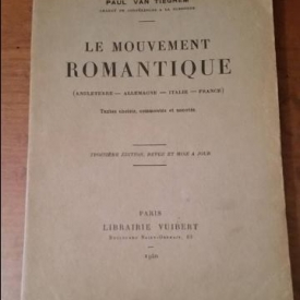 Le mouvement romantique paul van tieghem (angleterre - allemagne - italie - france)