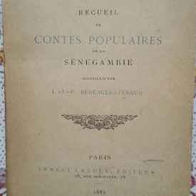  recueil de contes populaires de la sénégambie. paris ernest leroux