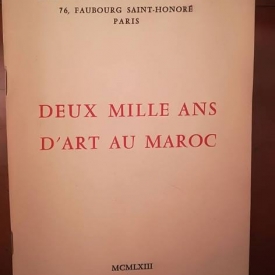 Deux mille ans d'art au maroc galerie charpentier 