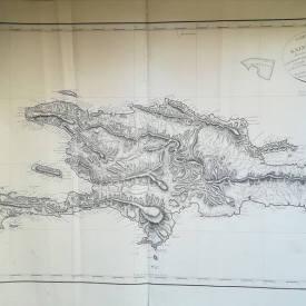 Carte particulière de lile de saint domingue par de sorrel vers 1802