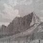 Vue de port louis (ile maurice) gravure d'époque imprimée en 1860