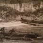 Vue de tamatave-madagascar-gravure ancienne