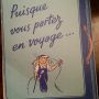 Ancienne pub pour le pneus englebert puisque vous partez en voyage