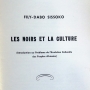 Les noirs et la culture : introduction au problème de l'évolution culturelle des peuples africains / fily-dabo sissoko