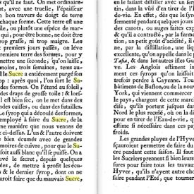 Manière de faire le sucre au 18 ième siècle suite