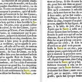 Manière de faire le sucre au 18 ième siècle